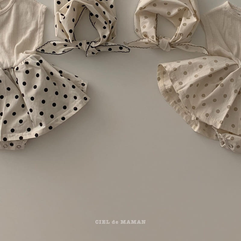 CIEL DE MAMAN - Korean Children Fashion - #Kfashion4kids - Dots One-piece Bodysuit - 10
