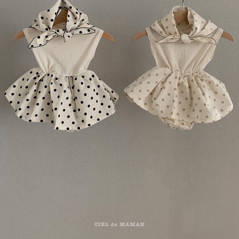 CIEL DE MAMAN - Korean Children Fashion - #Kfashion4kids - Dots One-piece Bodysuit - 11