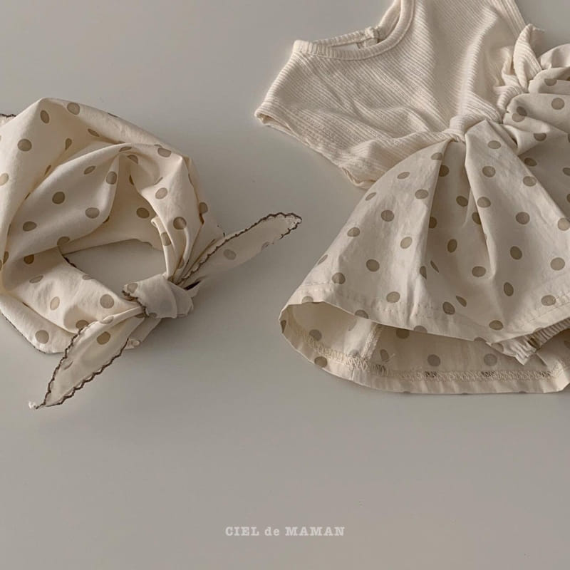CIEL DE MAMAN - Korean Children Fashion - #Kfashion4kids - Dots One-piece Bodysuit - 5