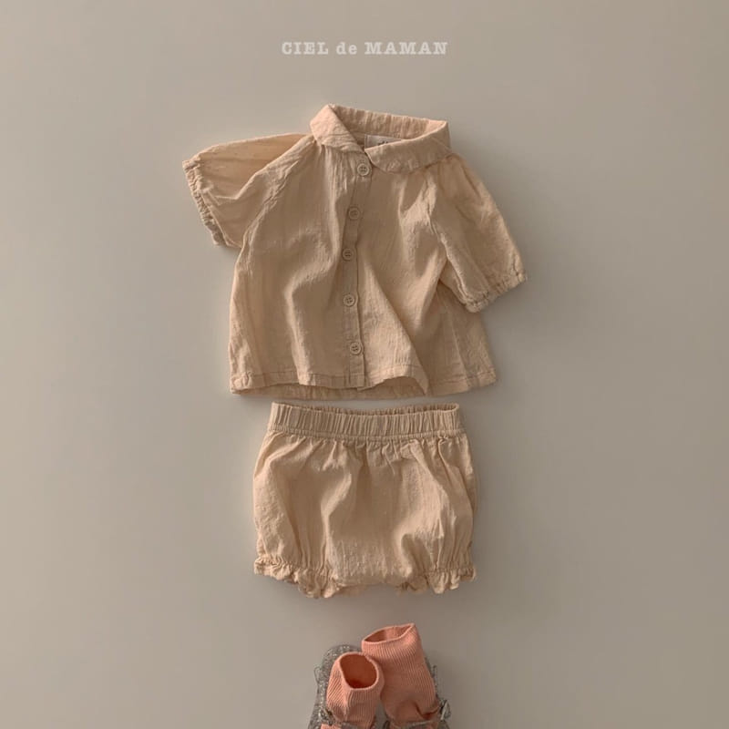CIEL DE MAMAN - Korean Children Fashion - #Kfashion4kids - Islet Top Bloomer Set - 3