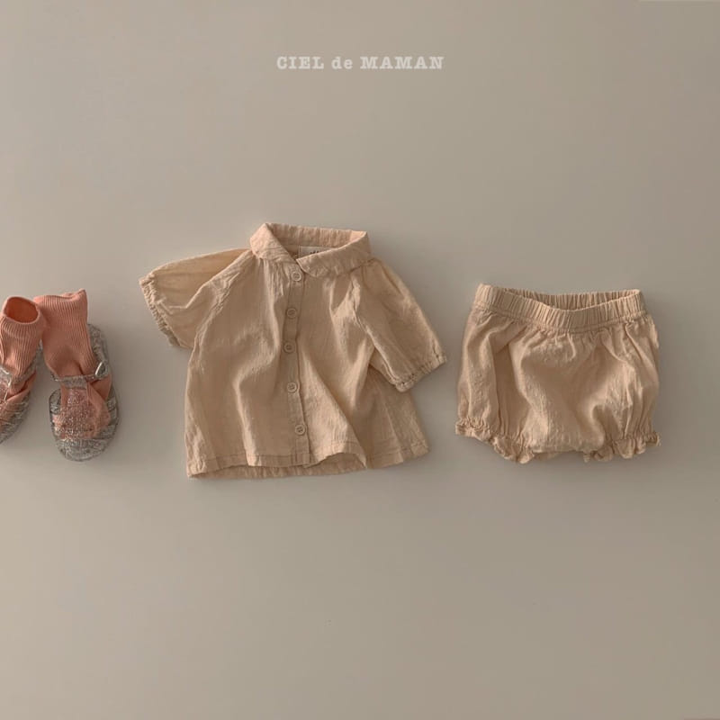 CIEL DE MAMAN - Korean Children Fashion - #Kfashion4kids - Islet Top Bloomer Set - 4