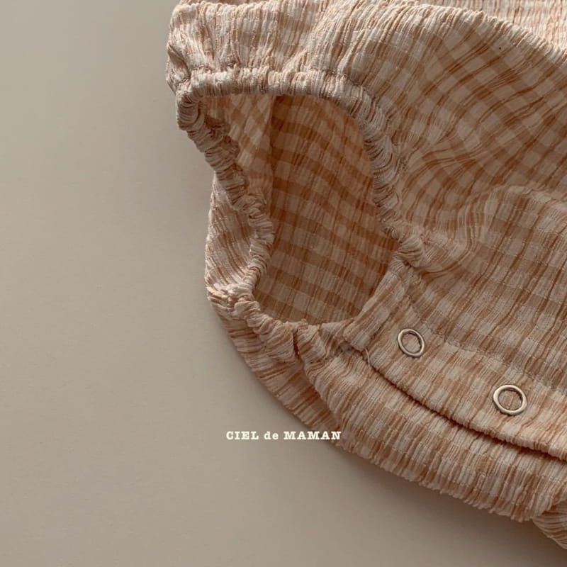 CIEL DE MAMAN - Korean Children Fashion - #Kfashion4kids - Check Check Pleats Bodysuit - 11