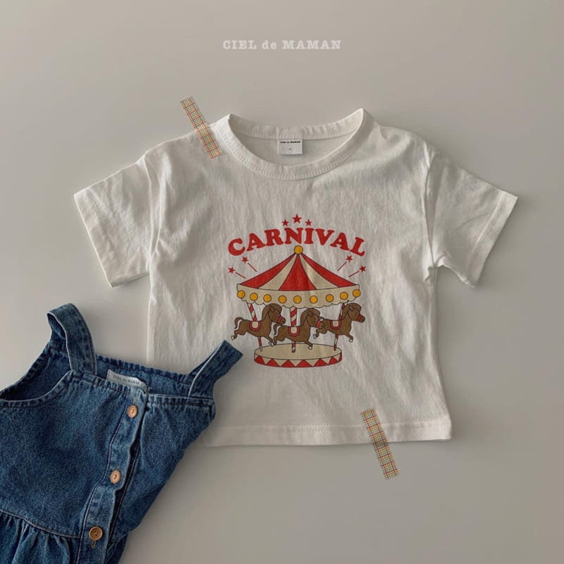 CIEL DE MAMAN - Korean Children Fashion - #Kfashion4kids - Merry Go Round Short Sleeves Tee - 4
