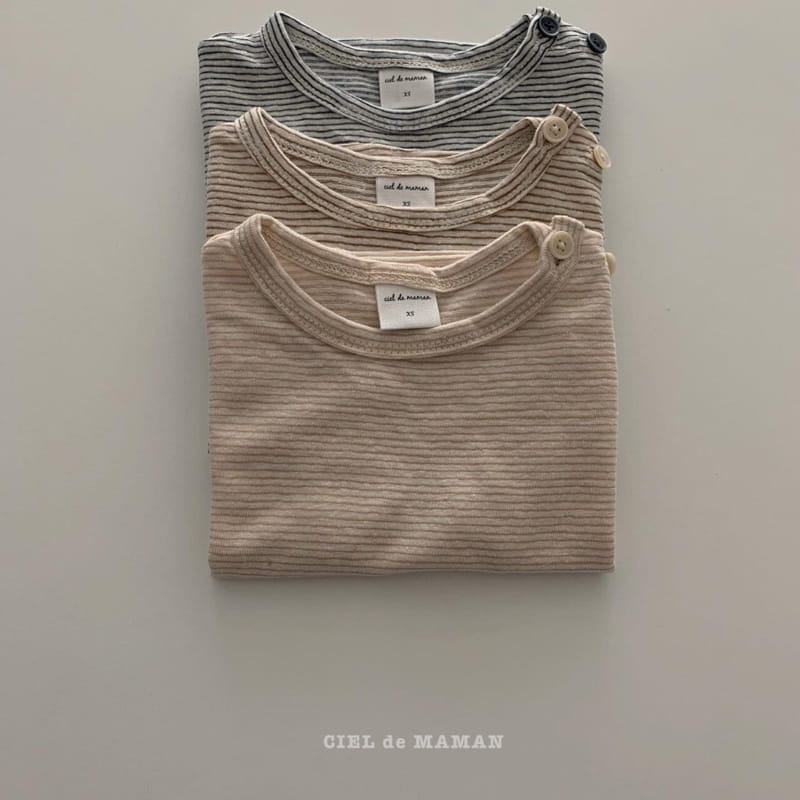 CIEL DE MAMAN - Korean Children Fashion - #Kfashion4kids - Stripes Tee