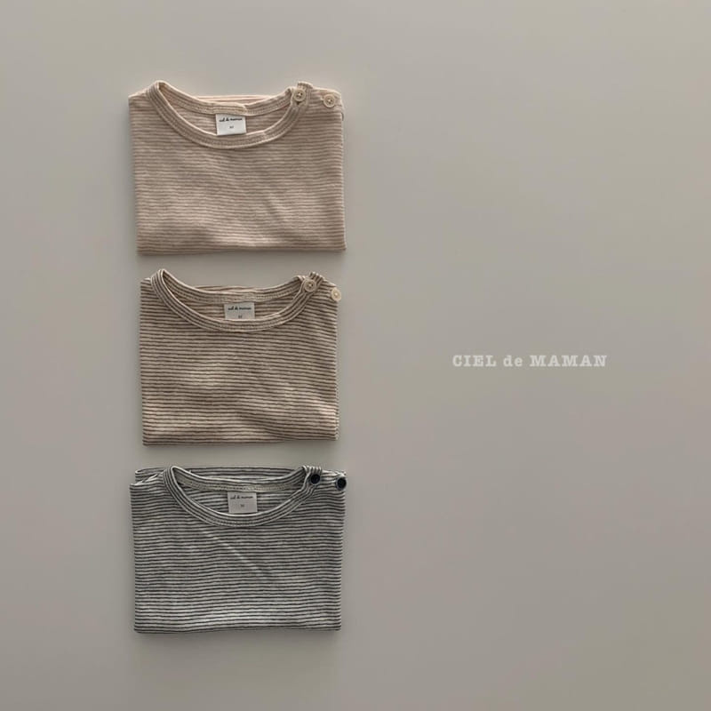 CIEL DE MAMAN - Korean Children Fashion - #Kfashion4kids - Stripes Tee - 3