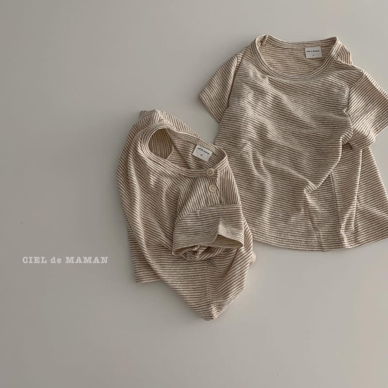 CIEL DE MAMAN - Korean Children Fashion - #Kfashion4kids - Stripes Tee - 6