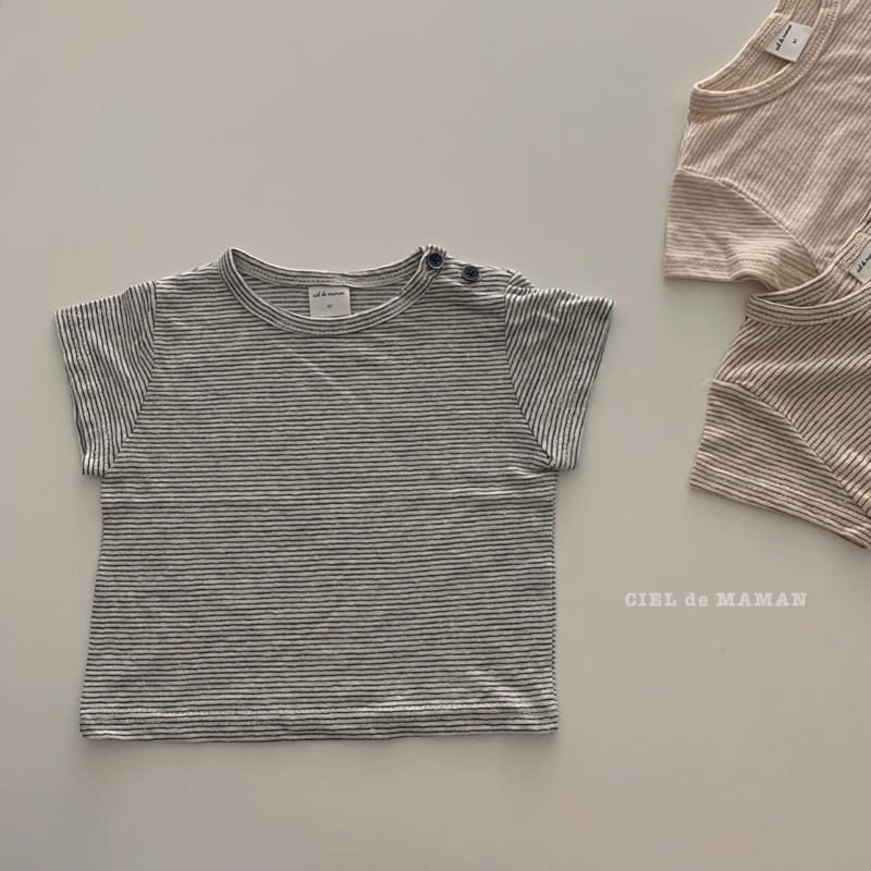 CIEL DE MAMAN - Korean Children Fashion - #Kfashion4kids - Stripes Tee - 8