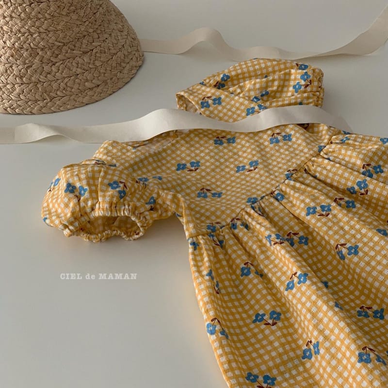 CIEL DE MAMAN - Korean Children Fashion - #Kfashion4kids - Flower Maxi One-piece - 3