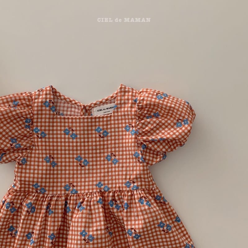 CIEL DE MAMAN - Korean Children Fashion - #Kfashion4kids - Flower Maxi One-piece - 6