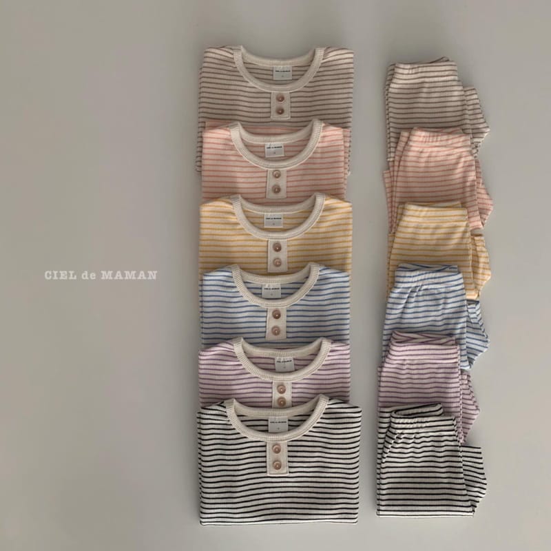 CIEL DE MAMAN - Korean Children Fashion - #Kfashion4kids - Macaroon Short Sleeves Bodysuit - 4
