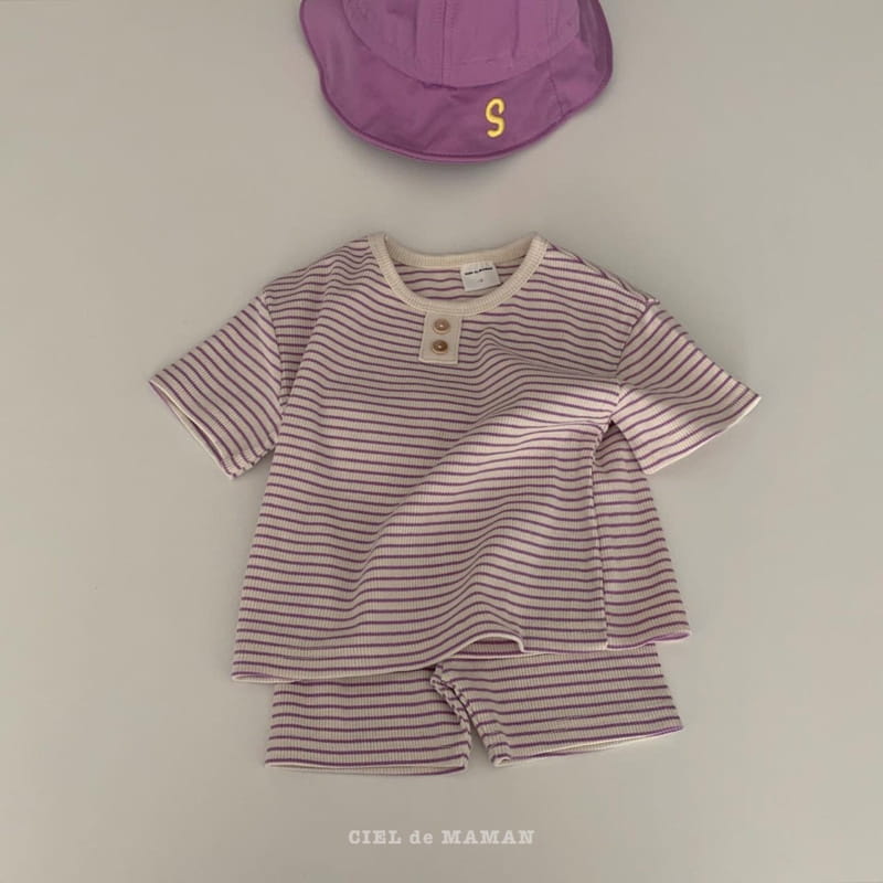 CIEL DE MAMAN - Korean Children Fashion - #Kfashion4kids - Macaroon Short Sleeves Bodysuit - 9
