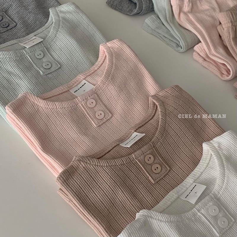 CIEL DE MAMAN - Korean Children Fashion - #Kfashion4kids - Jacquard Top Bottom Set - 4