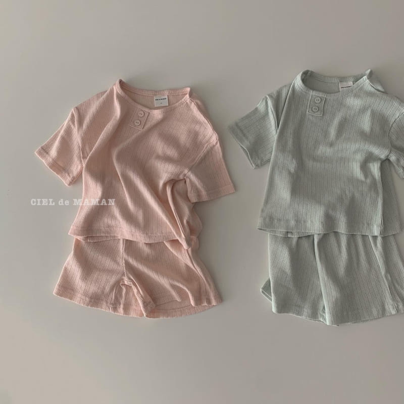 CIEL DE MAMAN - Korean Children Fashion - #Kfashion4kids - Jacquard Top Bottom Set - 5