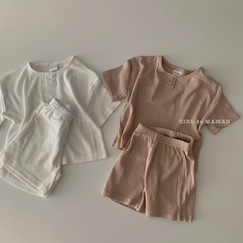 CIEL DE MAMAN - Korean Children Fashion - #Kfashion4kids - Jacquard Top Bottom Set - 6