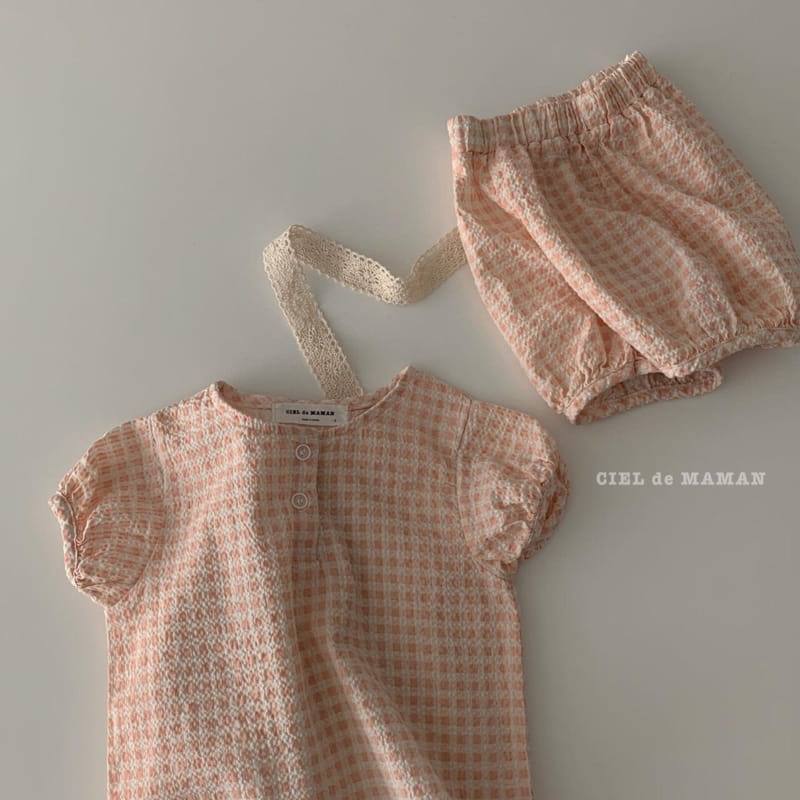 CIEL DE MAMAN - Korean Children Fashion - #Kfashion4kids - Puff Sleeves Top Bottom Set - 5