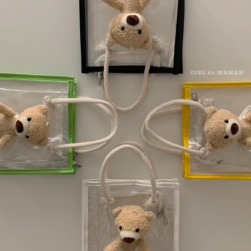 CIEL DE MAMAN - Korean Children Fashion - #Kfashion4kids - PVC Bear Bag - 2