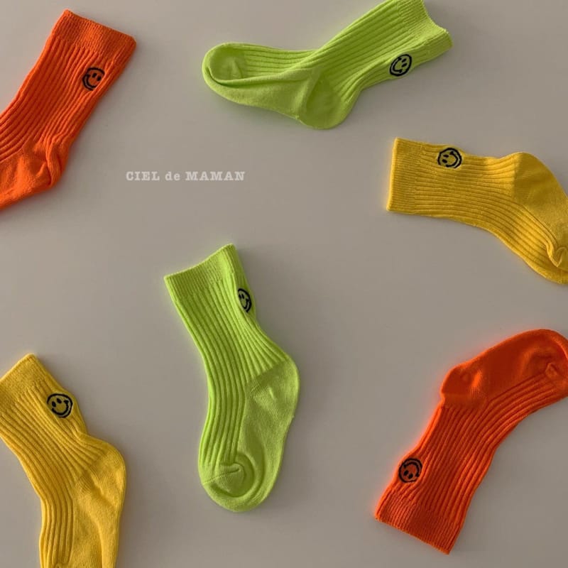 CIEL DE MAMAN - Korean Children Fashion - #Kfashion4kids - Neon Socks - 3