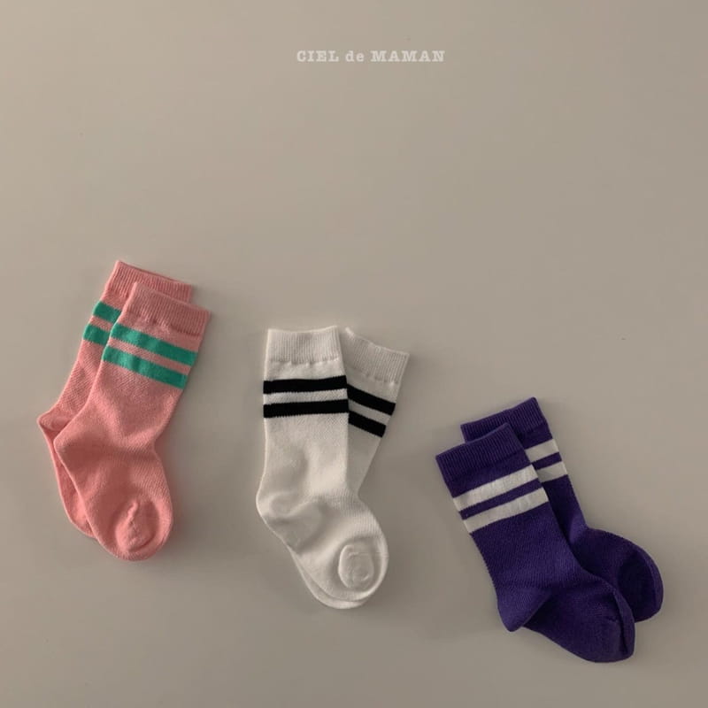 CIEL DE MAMAN - Korean Children Fashion - #Kfashion4kids - Stripes Knee Socks - 4