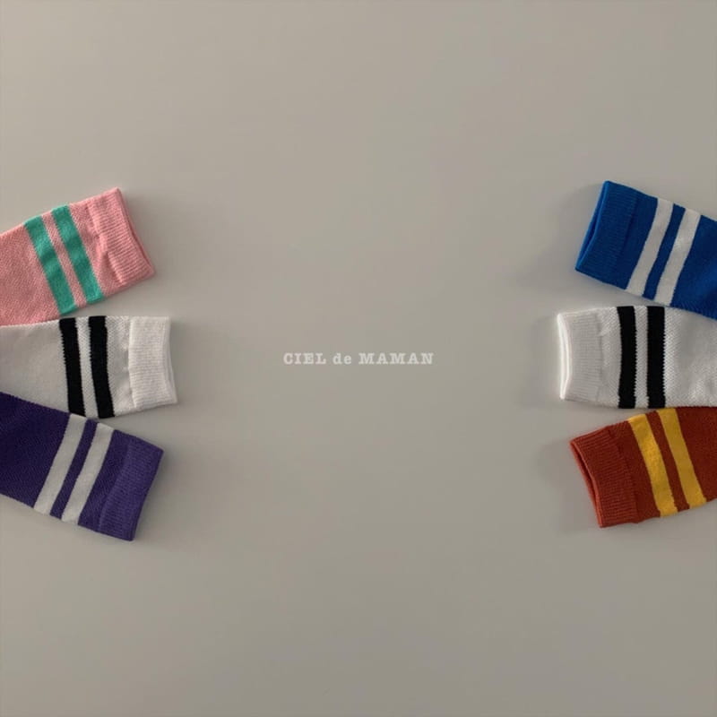 CIEL DE MAMAN - Korean Children Fashion - #Kfashion4kids - Stripes Knee Socks - 9