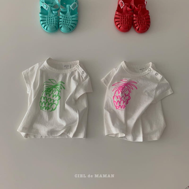 CIEL DE MAMAN - Korean Children Fashion - #Kfashion4kids - Pineapple Tee - 10
