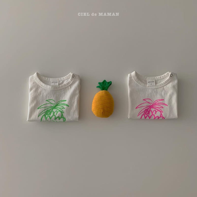 CIEL DE MAMAN - Korean Children Fashion - #Kfashion4kids - Pineapple Tee - 6
