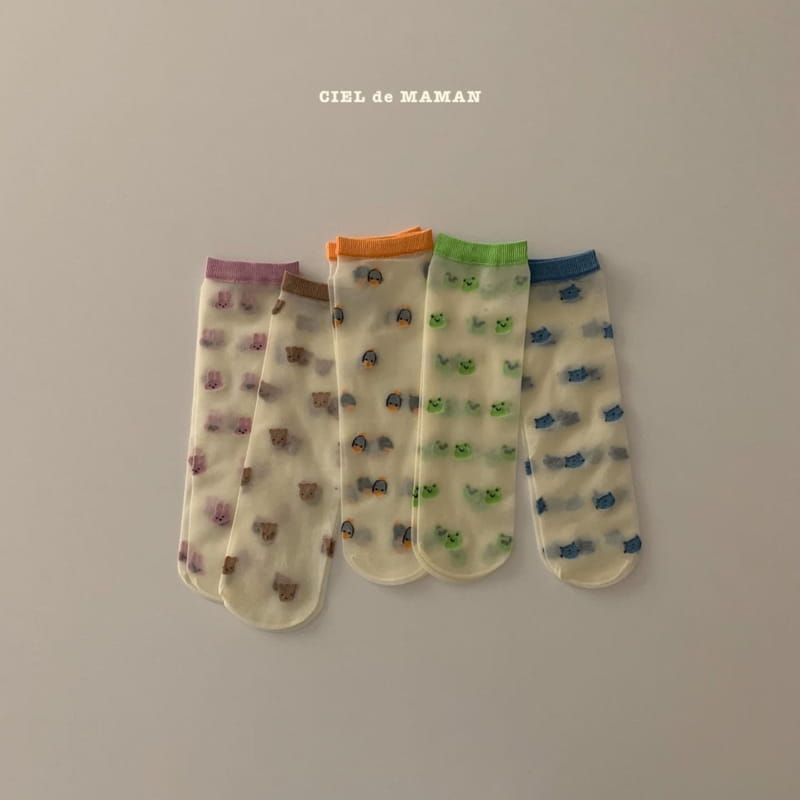 CIEL DE MAMAN - Korean Children Fashion - #Kfashion4kids - See Through Knee Socks - 6