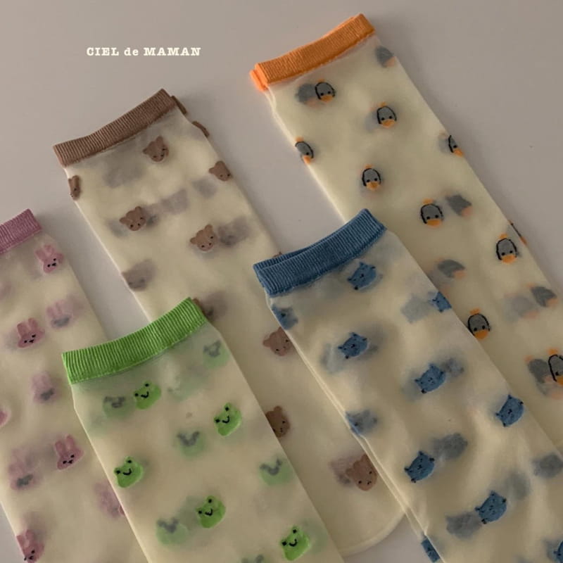 CIEL DE MAMAN - Korean Children Fashion - #Kfashion4kids - See Through Knee Socks - 8