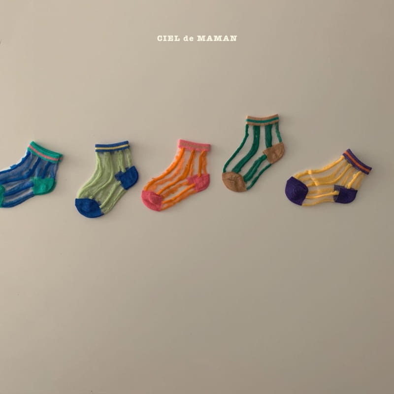 CIEL DE MAMAN - Korean Children Fashion - #Kfashion4kids - Mesh Socks [set of 5]