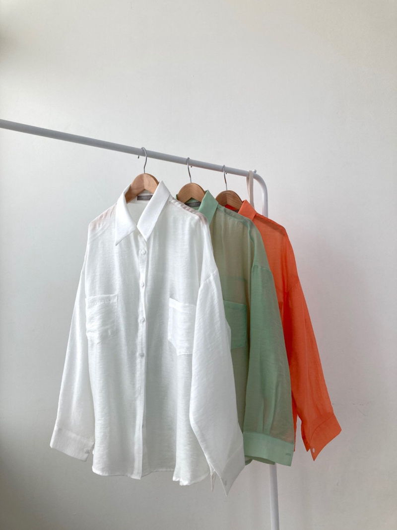 COCO J - Korean Women Fashion - #Kfashion - Lauren See Through Shirt