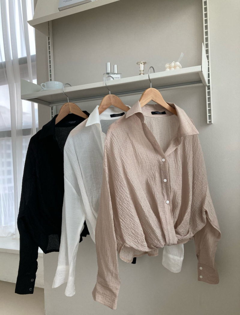 COCO J - Korean Women Fashion - #Kfashion - Roy Twist Shirt