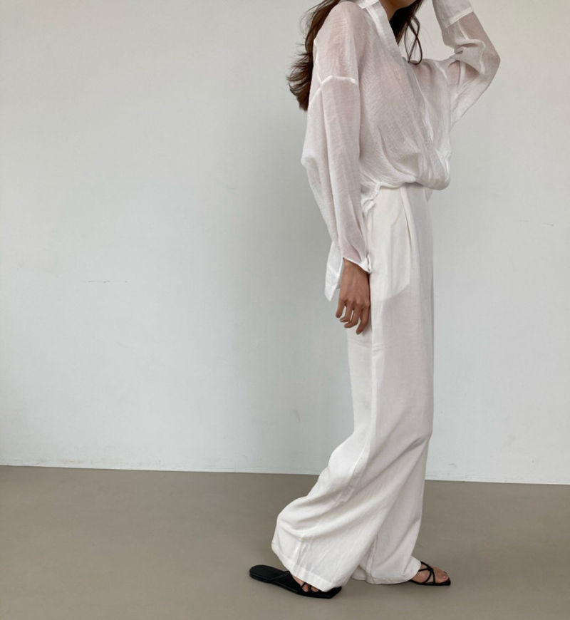 COCO J - Korean Women Fashion - #Kfashion - Roy Twist Shirt - 12