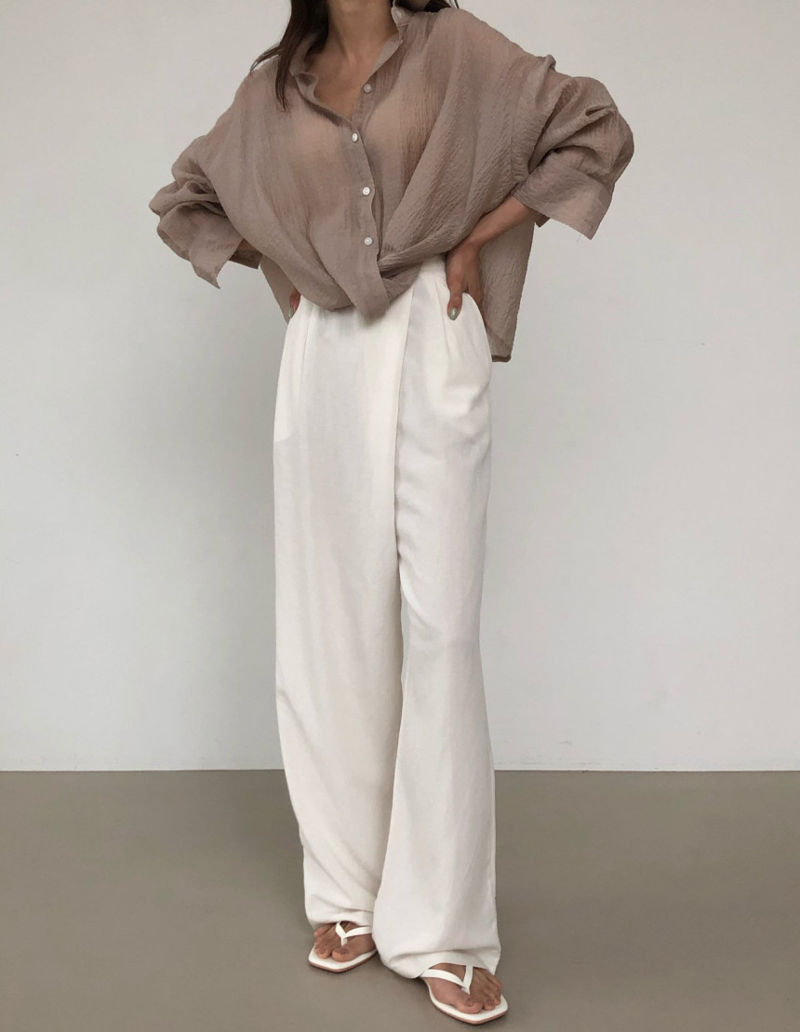 COCO J - Korean Women Fashion - #Kfashion - Roy Twist Shirt - 2