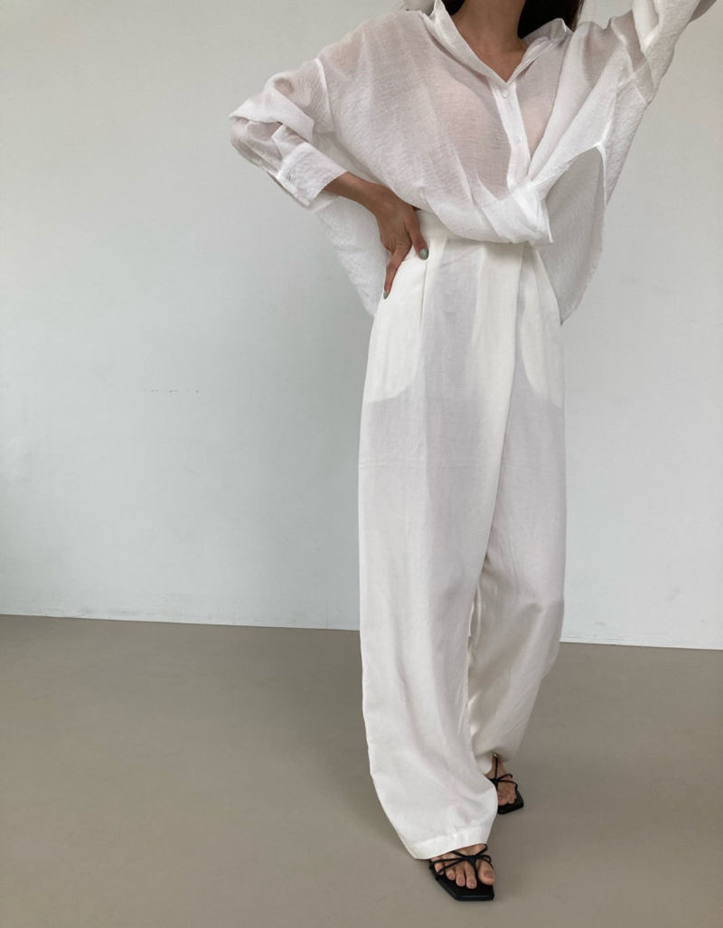 COCO J - Korean Women Fashion - #Kfashion - Roy Twist Shirt - 6