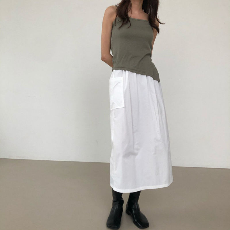 COCO J - Korean Women Fashion - #Kfashion - Unbalance Slit Sleeveless Top - 6