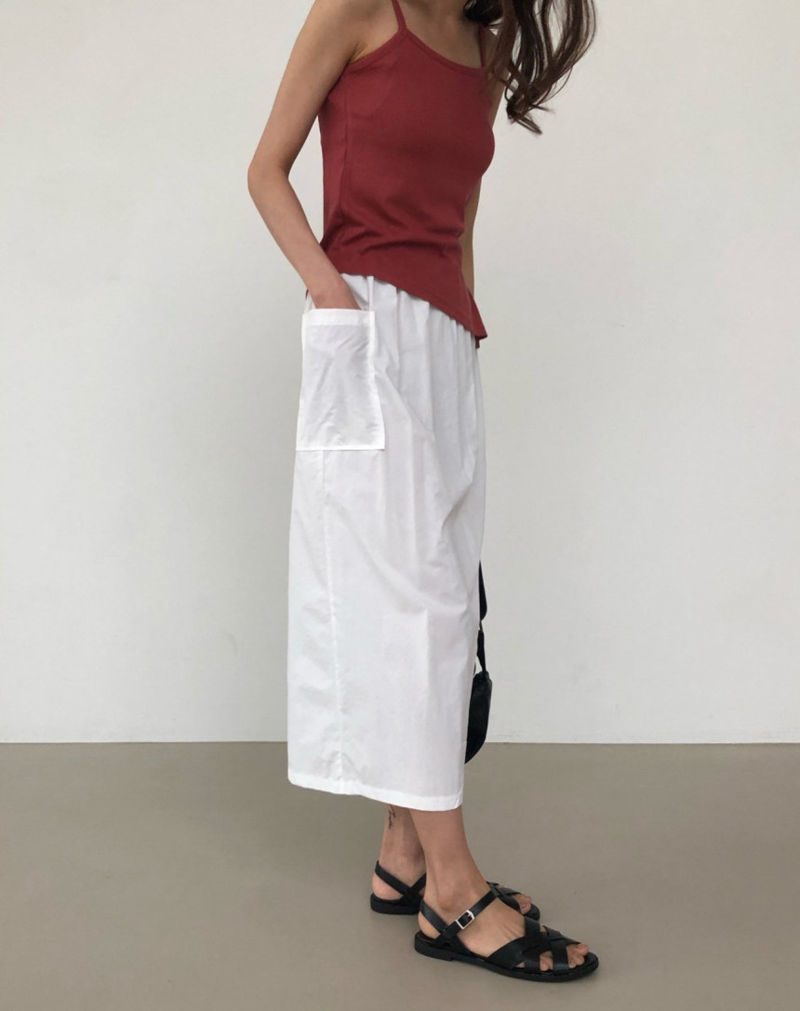 COCO J - Korean Women Fashion - #Kfashion - Unbalance Slit Sleeveless Top - 9