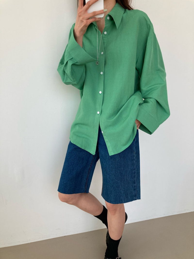COCO J - Korean Women Fashion - #Kfashion - Theory Linen Shirt - 10