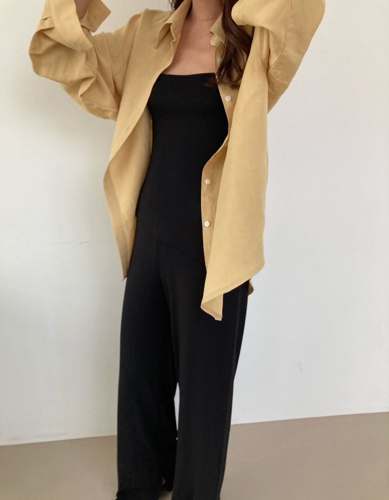 COCO J - Korean Women Fashion - #Kfashion - Theory Linen Shirt - 3