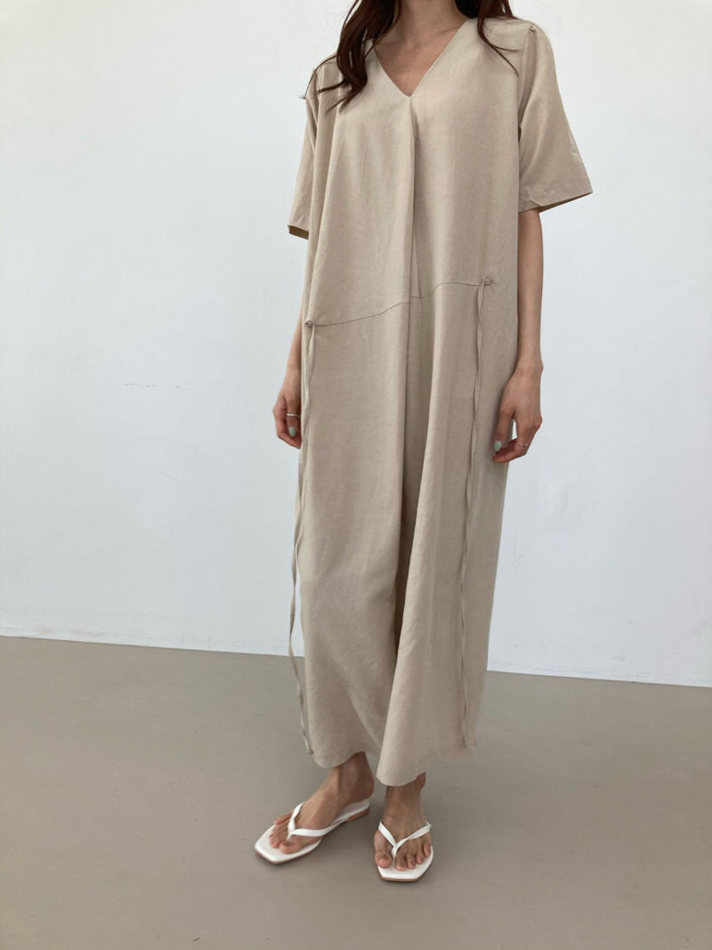 COCO J - Korean Women Fashion - #Kfashion - Mild Wrap One-piece - 3