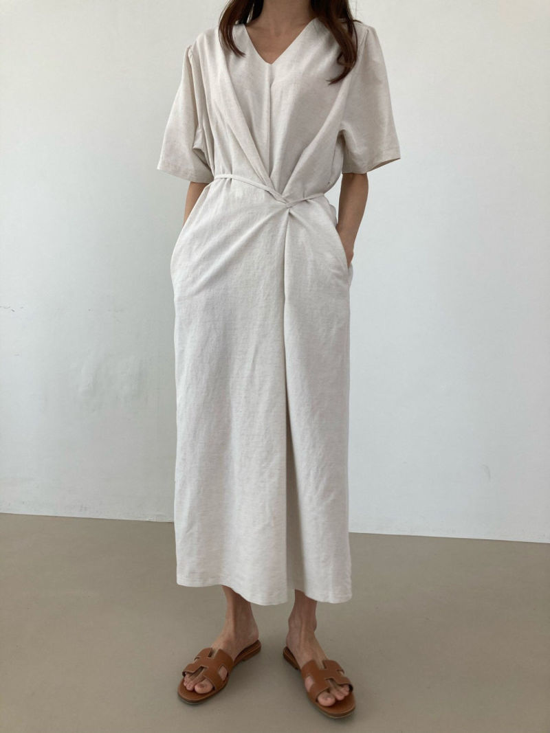 COCO J - Korean Women Fashion - #Kfashion - Mild Wrap One-piece - 4