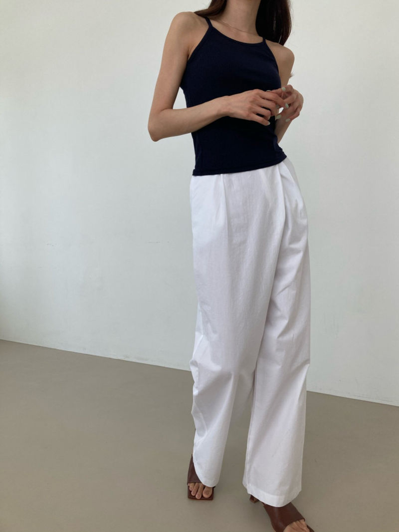 COCO J - Korean Women Fashion - #Kfashion - To Me Rib Tensel Sleeveless Top - 7