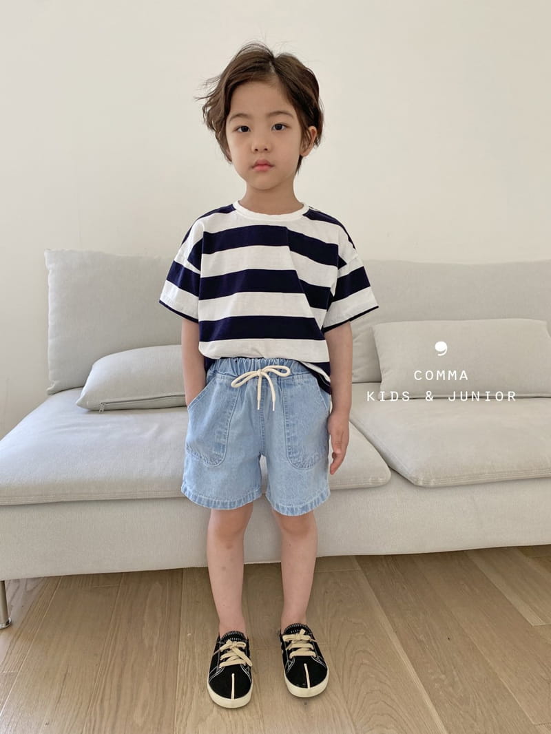 COMMA - Korean Children Fashion - #Kfashion4kids - Big Stripes Tee - 10