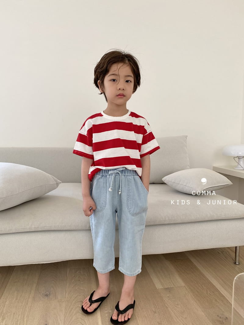 COMMA - Korean Children Fashion - #Kfashion4kids - Big Stripes Tee - 12