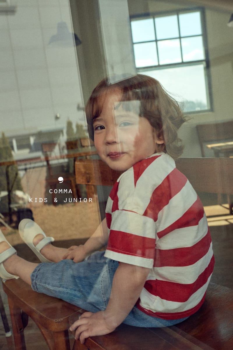 COMMA - Korean Children Fashion - #Kfashion4kids - Big Stripes Tee - 3