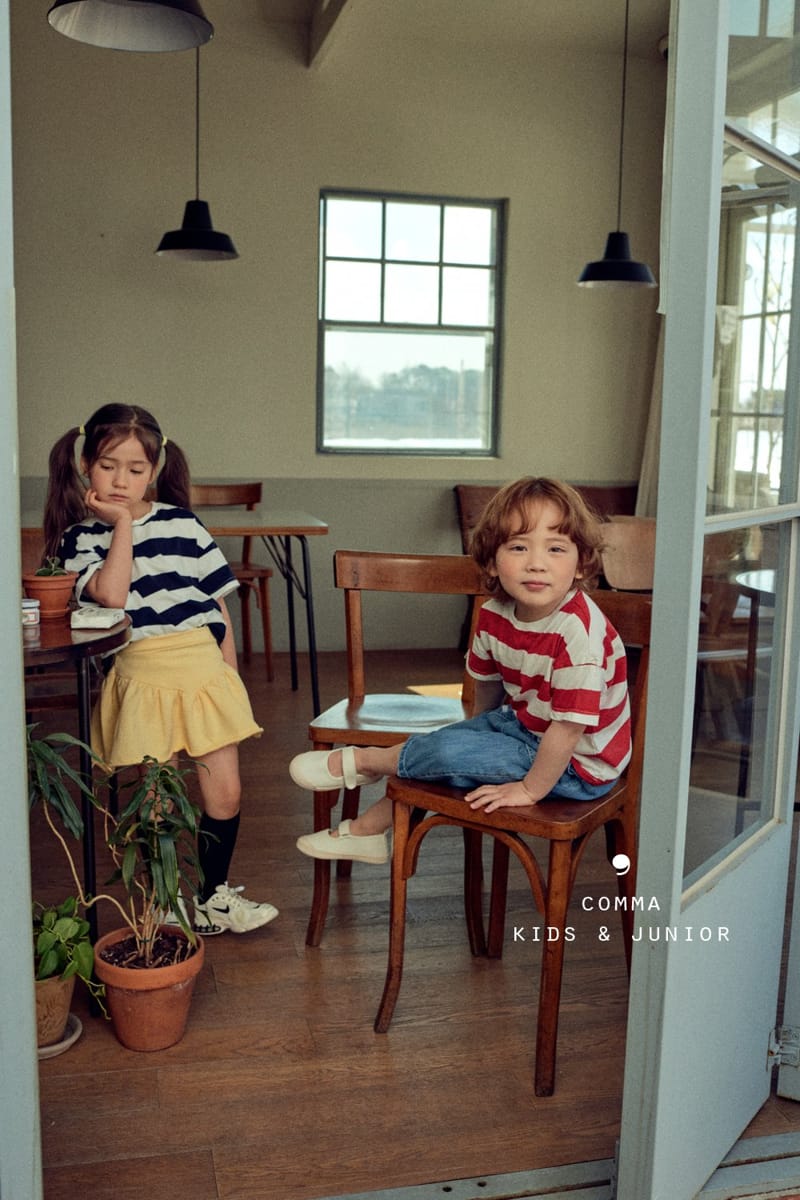 COMMA - Korean Children Fashion - #Kfashion4kids - Big Stripes Tee - 5