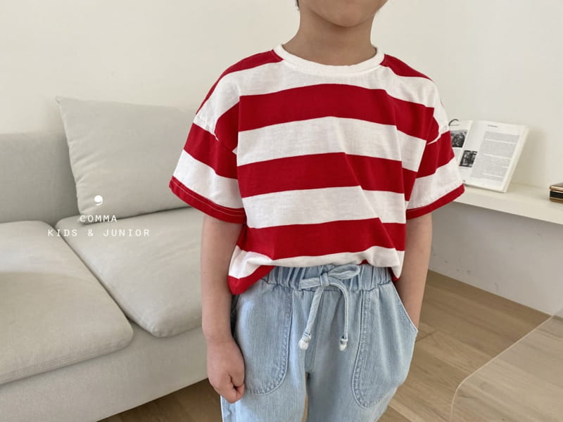 COMMA - Korean Children Fashion - #Kfashion4kids - Big Stripes Tee - 8