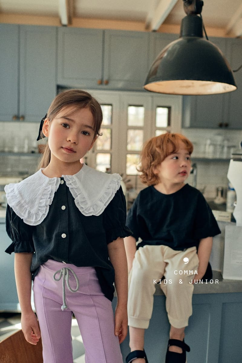 COMMA - Korean Children Fashion - #Kfashion4kids - Double Collar Blouse - 2