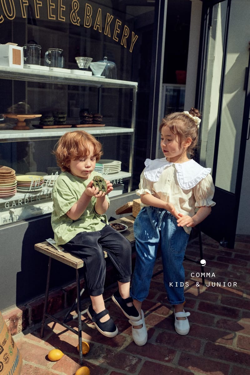COMMA - Korean Children Fashion - #Kfashion4kids - Double Collar Blouse - 3