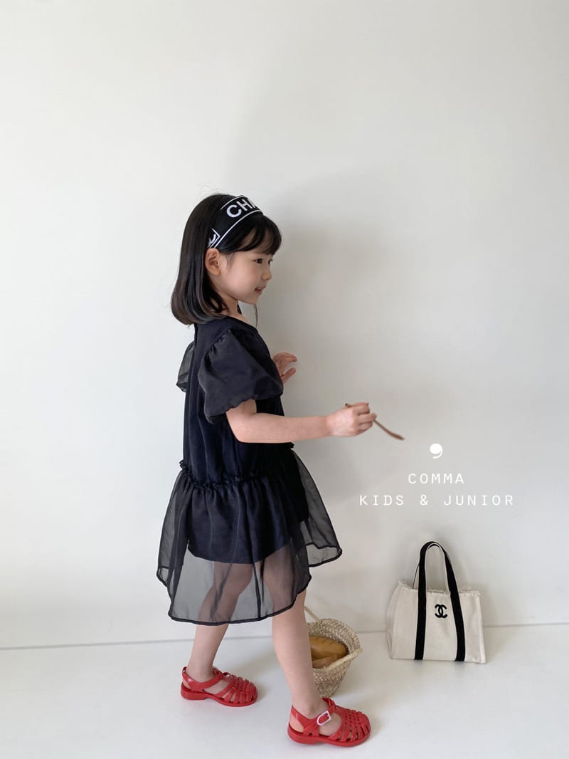 COMMA - Korean Children Fashion - #Kfashion4kids - Mesh One-piece - 2