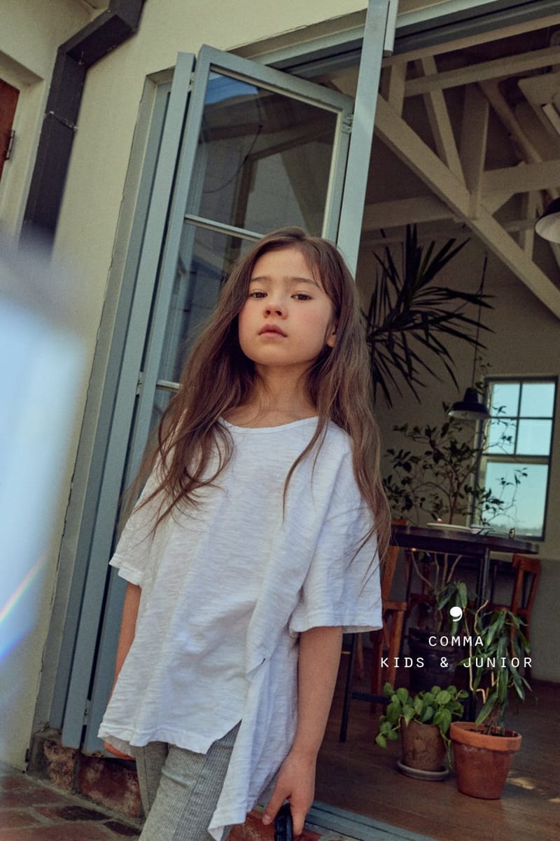 COMMA - Korean Children Fashion - #Kfashion4kids - Slash Slit Tee - 3