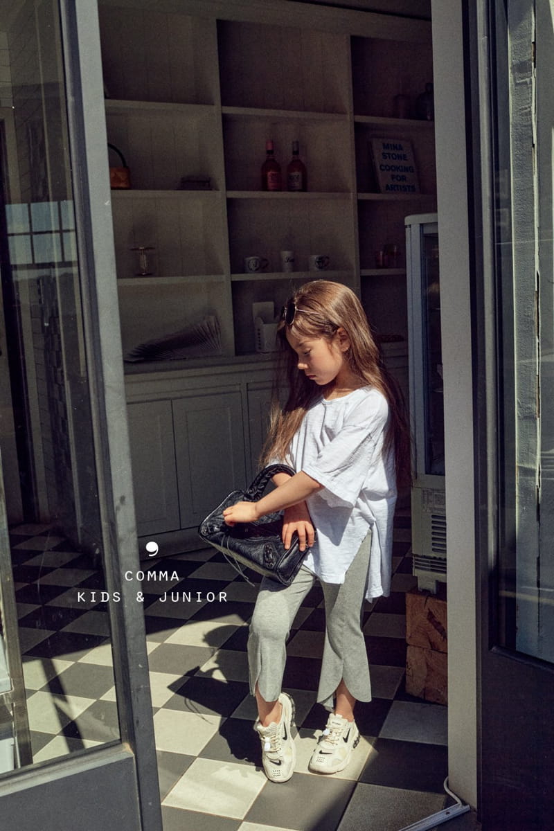 COMMA - Korean Children Fashion - #Kfashion4kids - Slash Slit Tee - 4